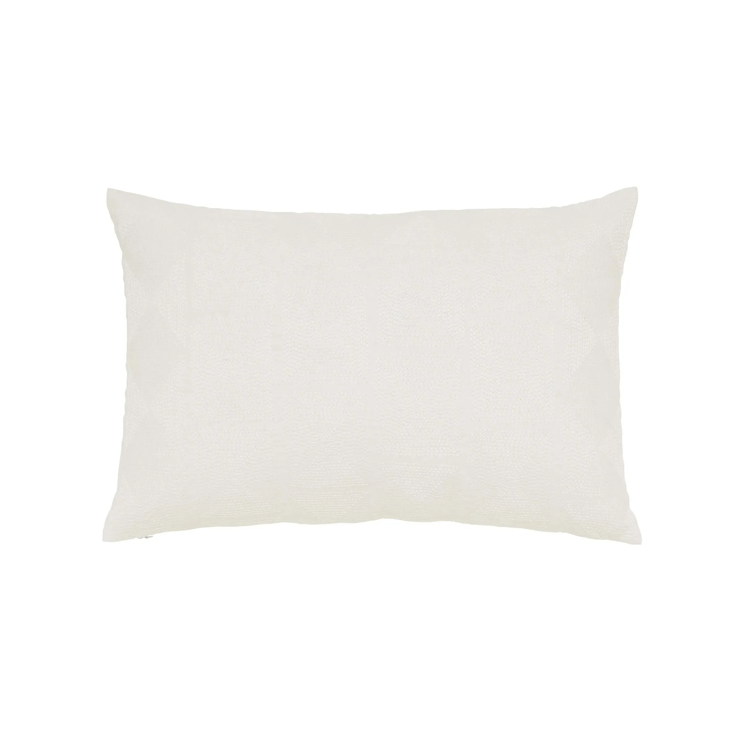 Embroidered Cushion - White