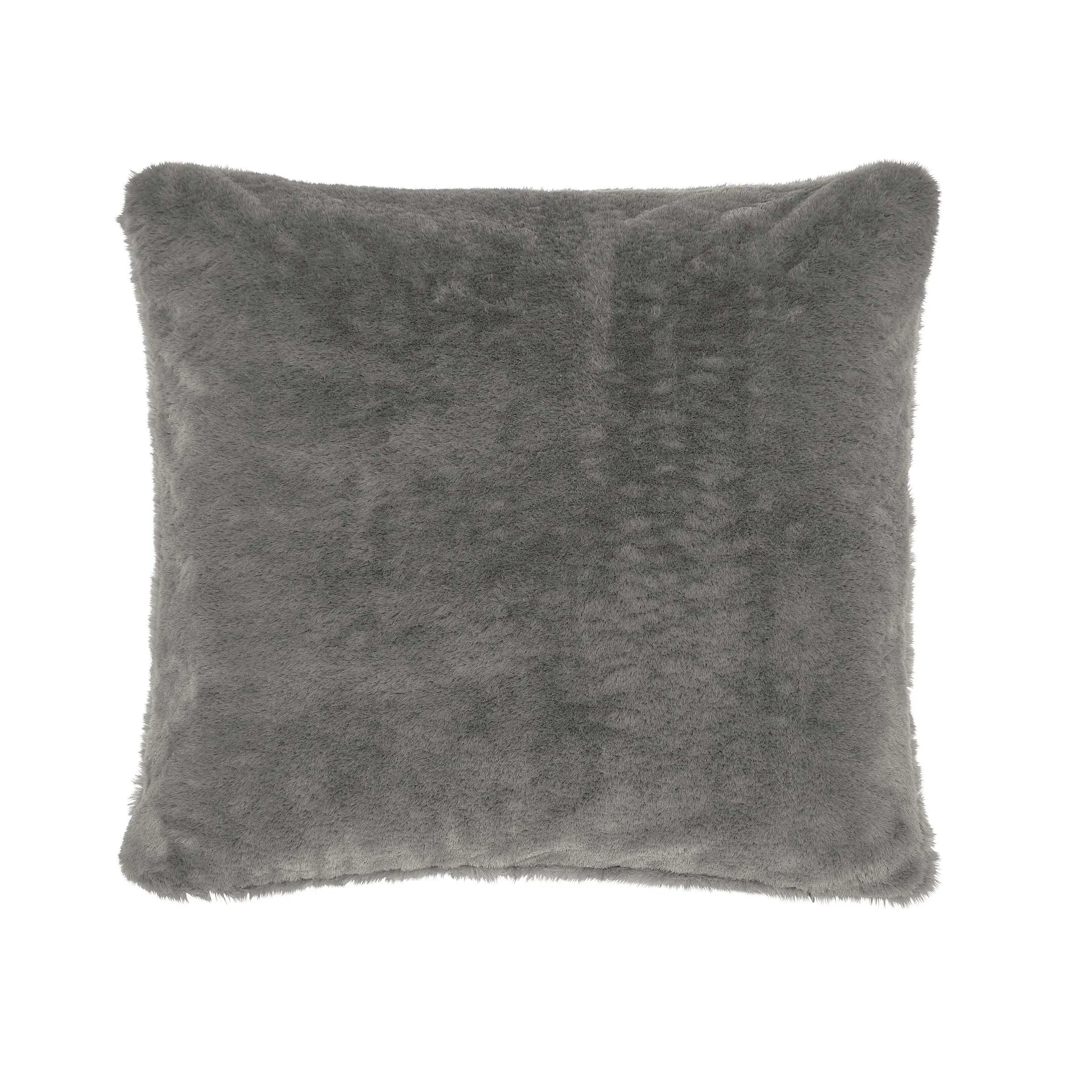 Faux Fur Cushion - Storm Grey
