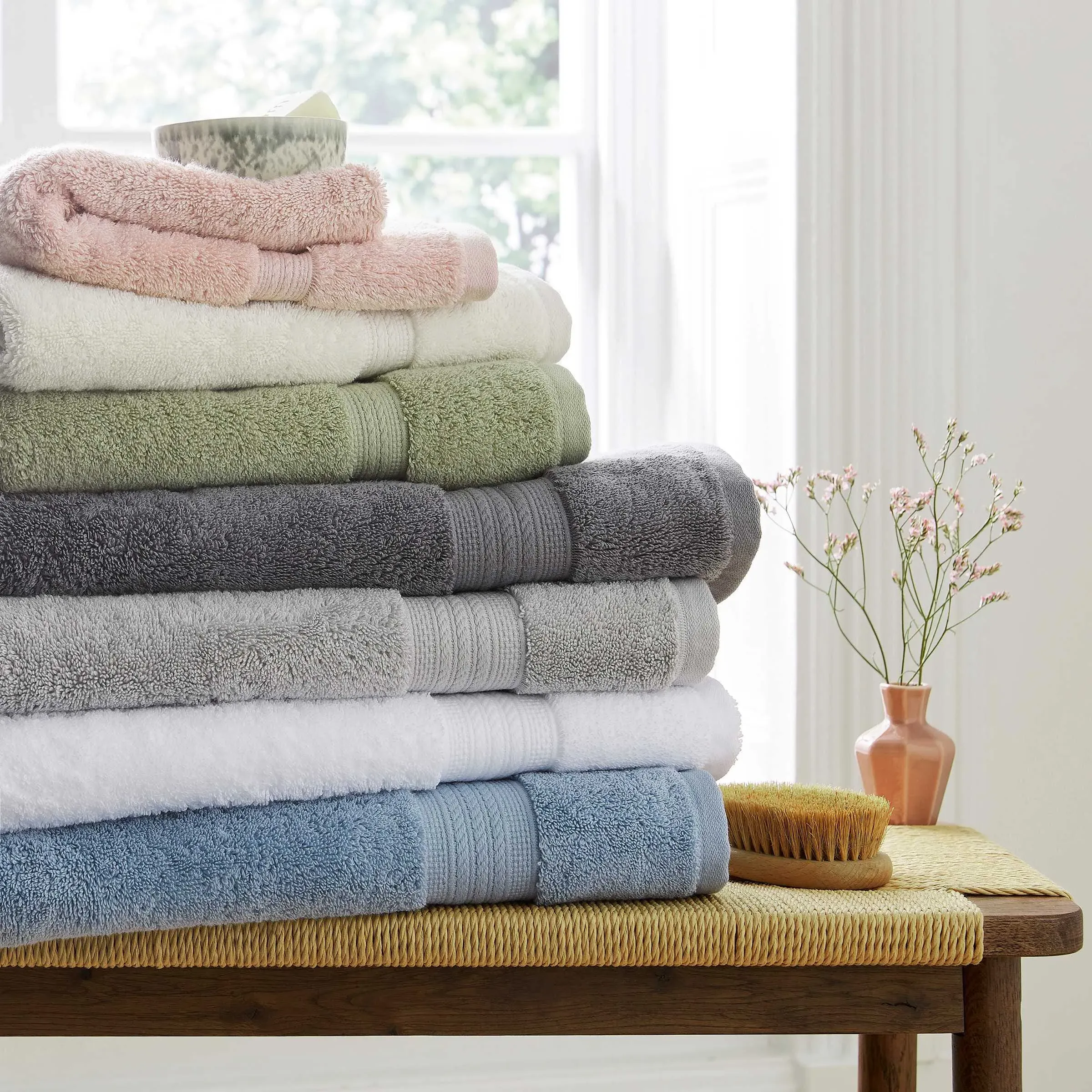 Hand Towel with Eco Twist - Grey, Cotton