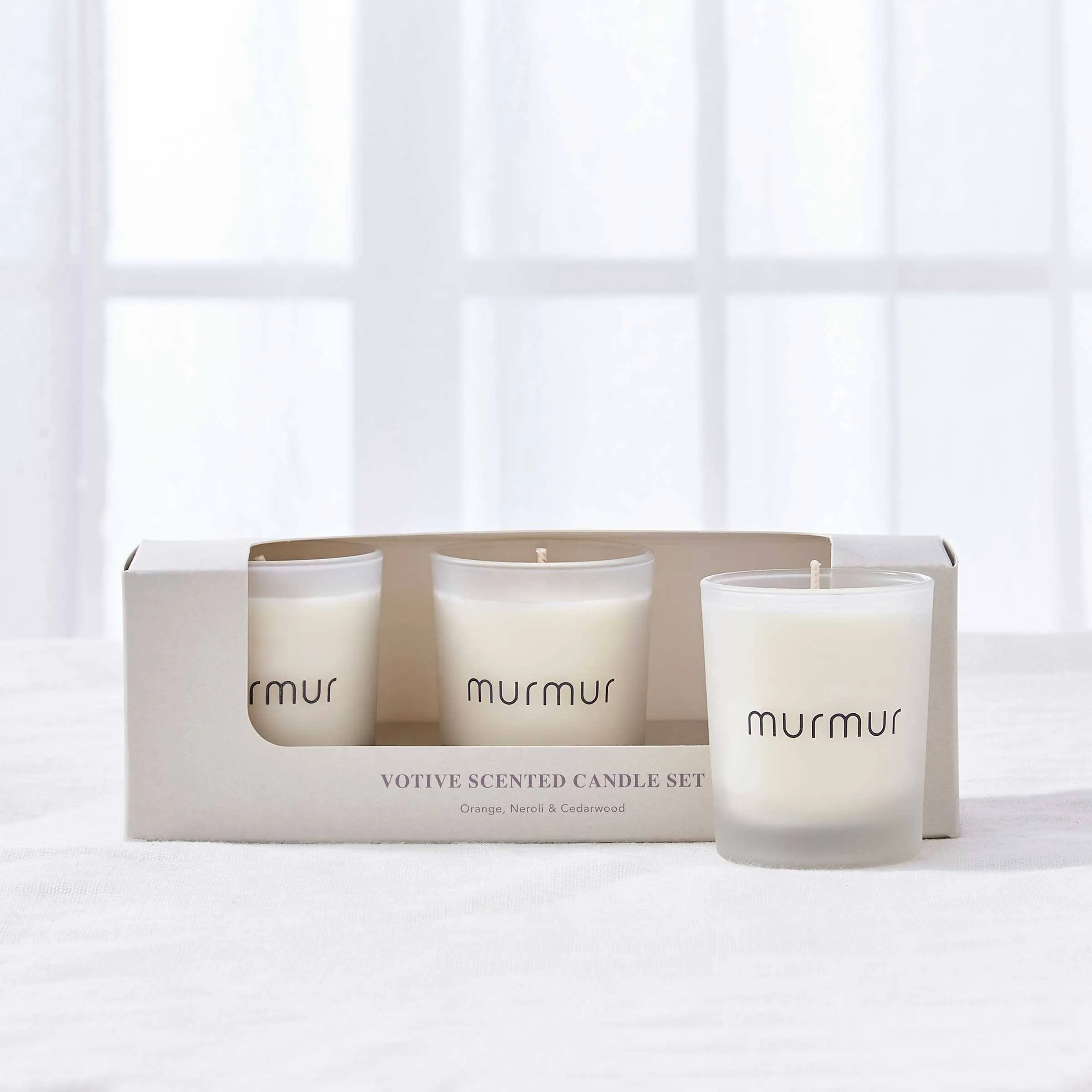 Harmony Votive Scented Candle 3 Pack - Orange, Neroli & Cedarwood alternate view