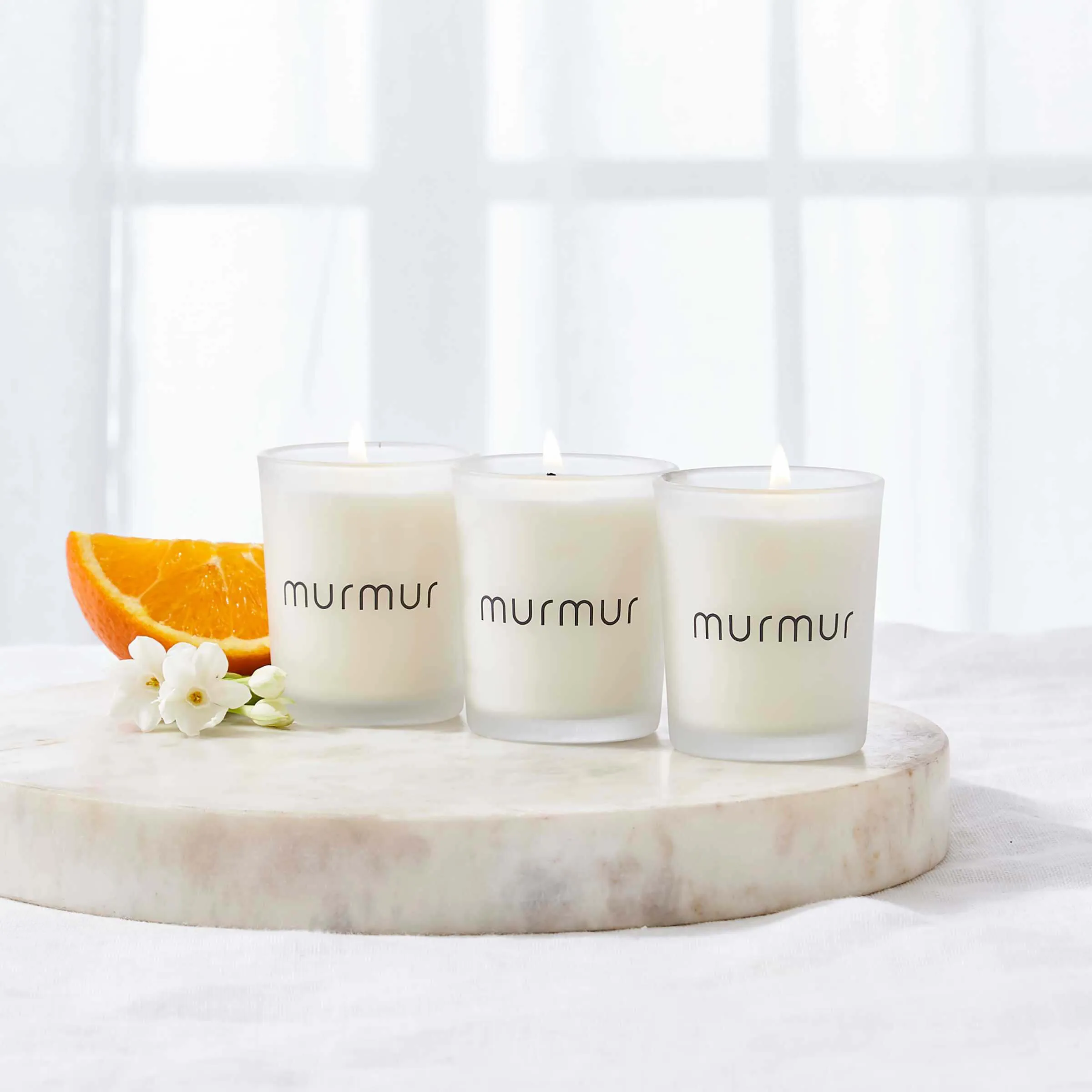Harmony Votive Scented Candle 3 Pack - Orange, Neroli & Cedarwood product