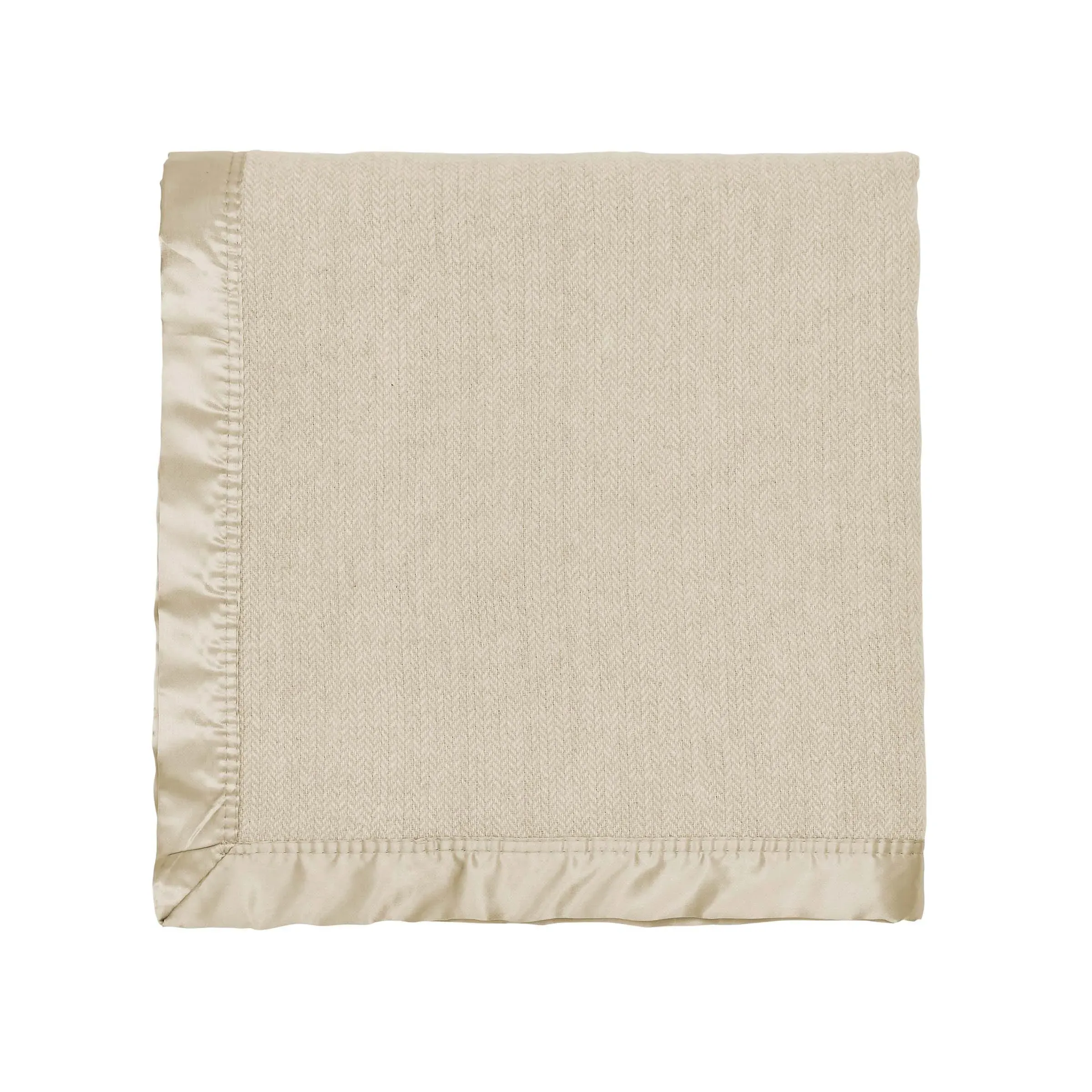 Herringbone Woven Throw - Linen, Wool