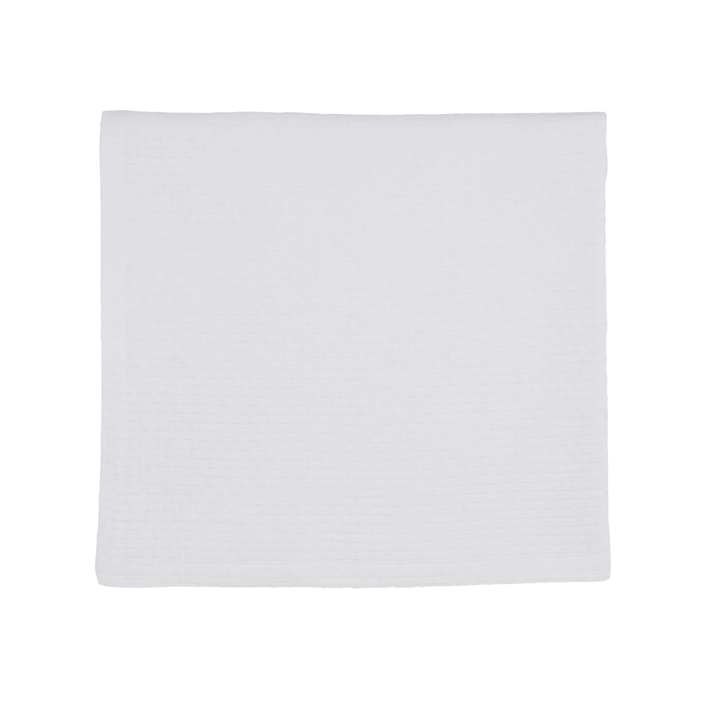 Hush Matelassé Throw - White, Cotton product