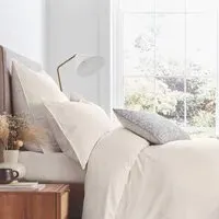 King Size Duvet Cover - Ivory, Linen Cotton