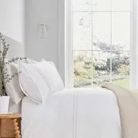 King Size Duvet Cover with Embroidery - Ivory, Cotton