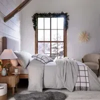 King Size Fitted Sheet - Cloud Grey, Cotton