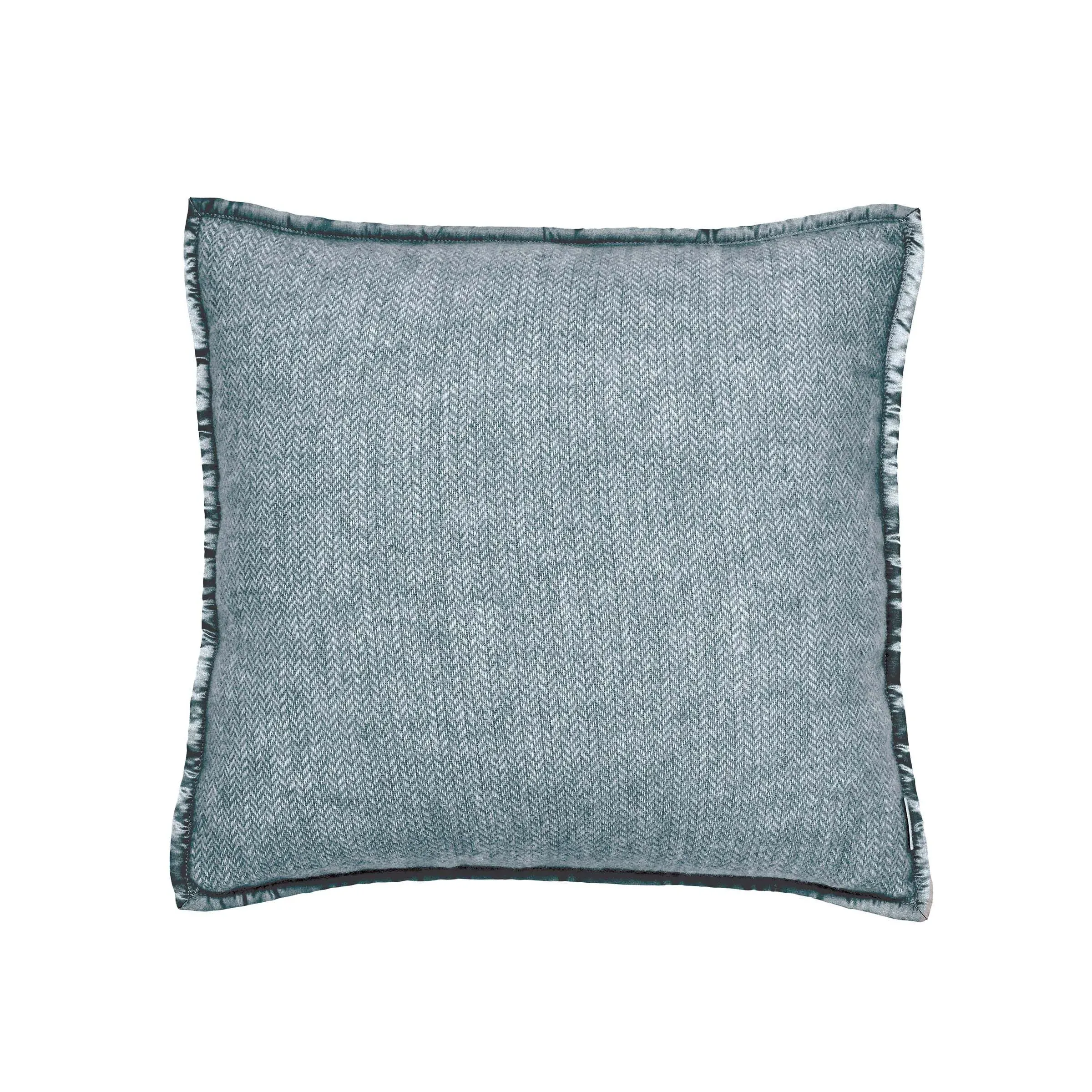 Lewin Wool Herringbone Woven Cushion - Ballintoy Blue product