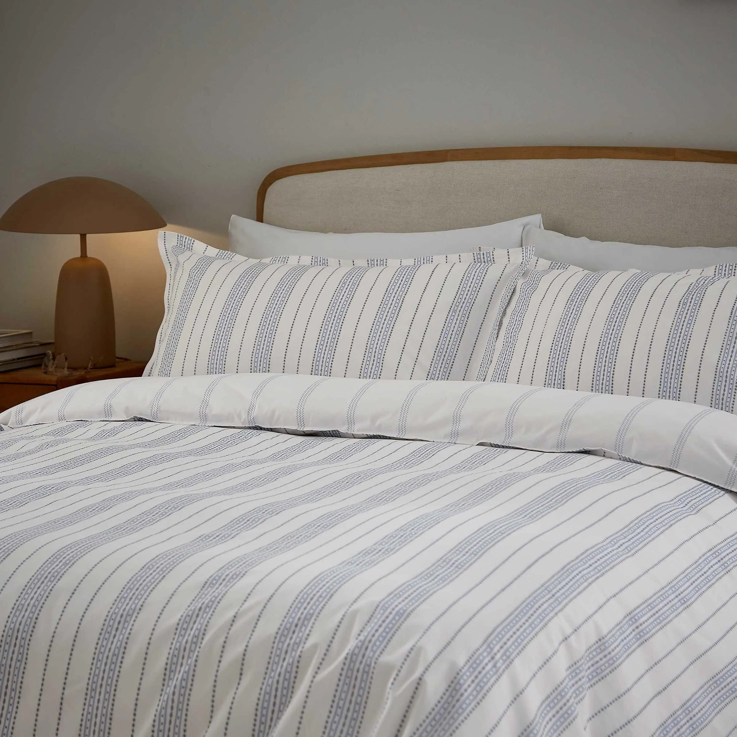 Lora Print Double Duvet Cover Set - Ballintoy Blue, Cotton Percale product