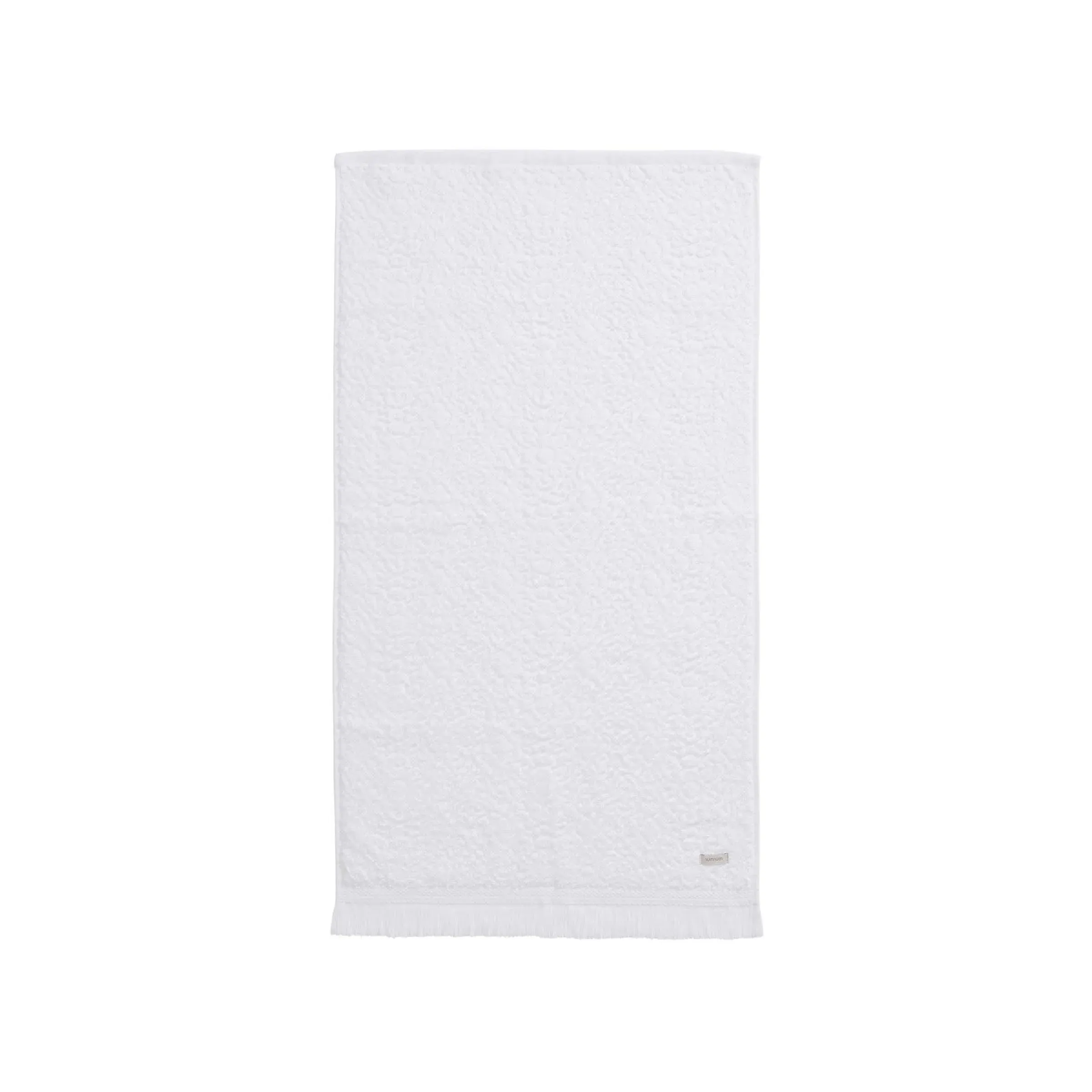 Lotta Sculpted Hand Towel - White, Cotton Terry product