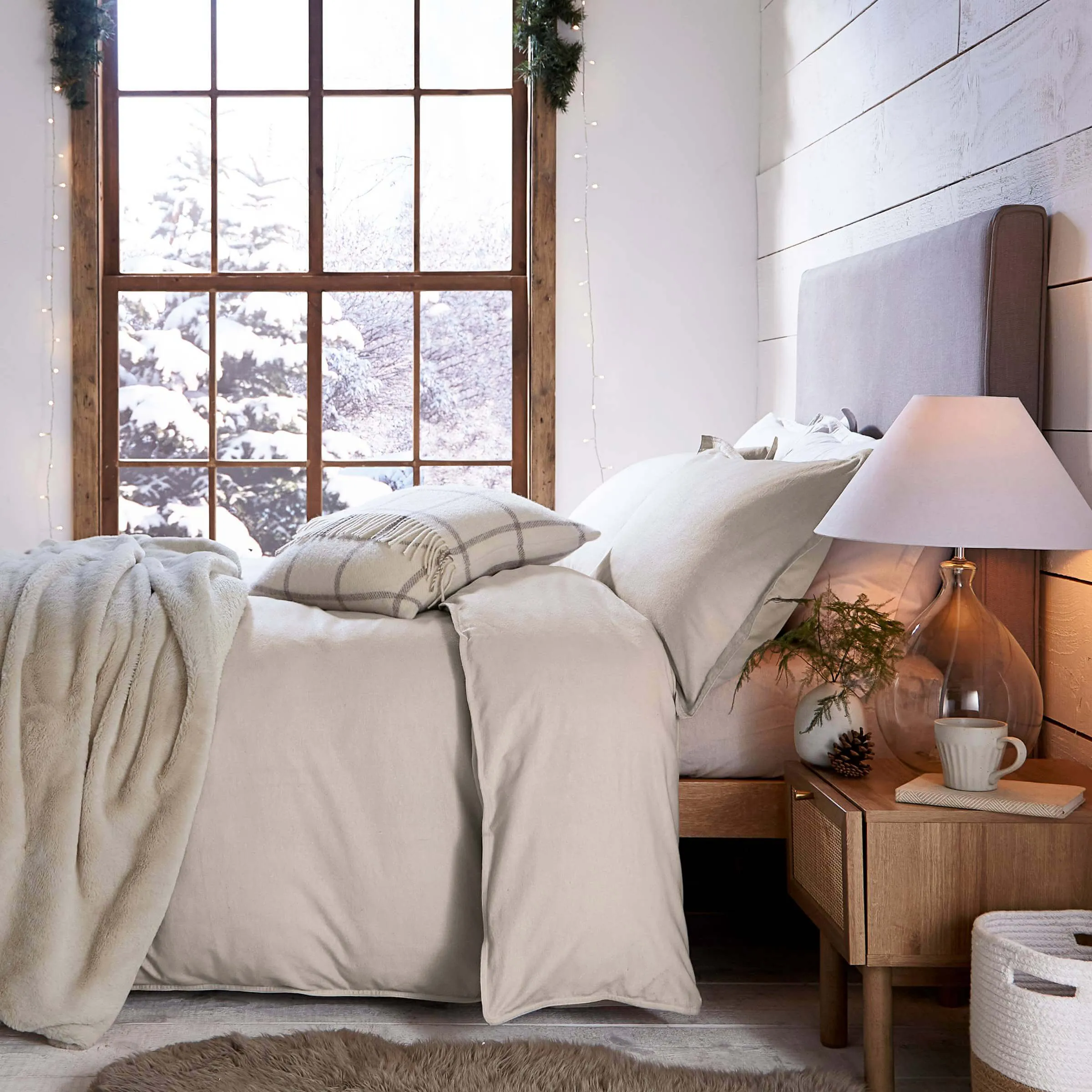 Oxford Pillowcase - Linen, Brushed Cotton