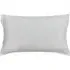 Quilted Cushion with Bound Edges - Grey, Cotton