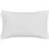 Quilted Cushion with Bound Edges - White, Cotton