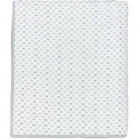 Quilted Throw with Block Print - Cloud Grey, Cotton