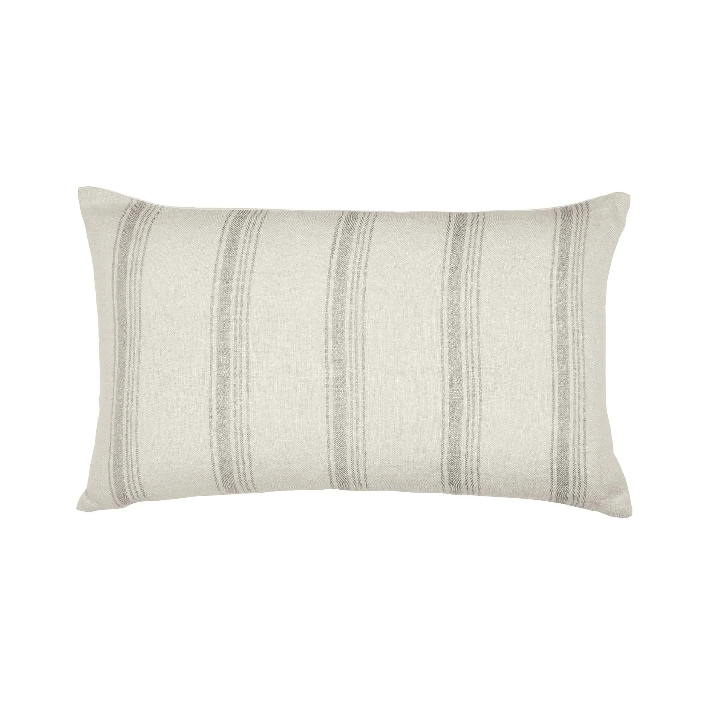 Rectangular Cushion with Stripes - Linen