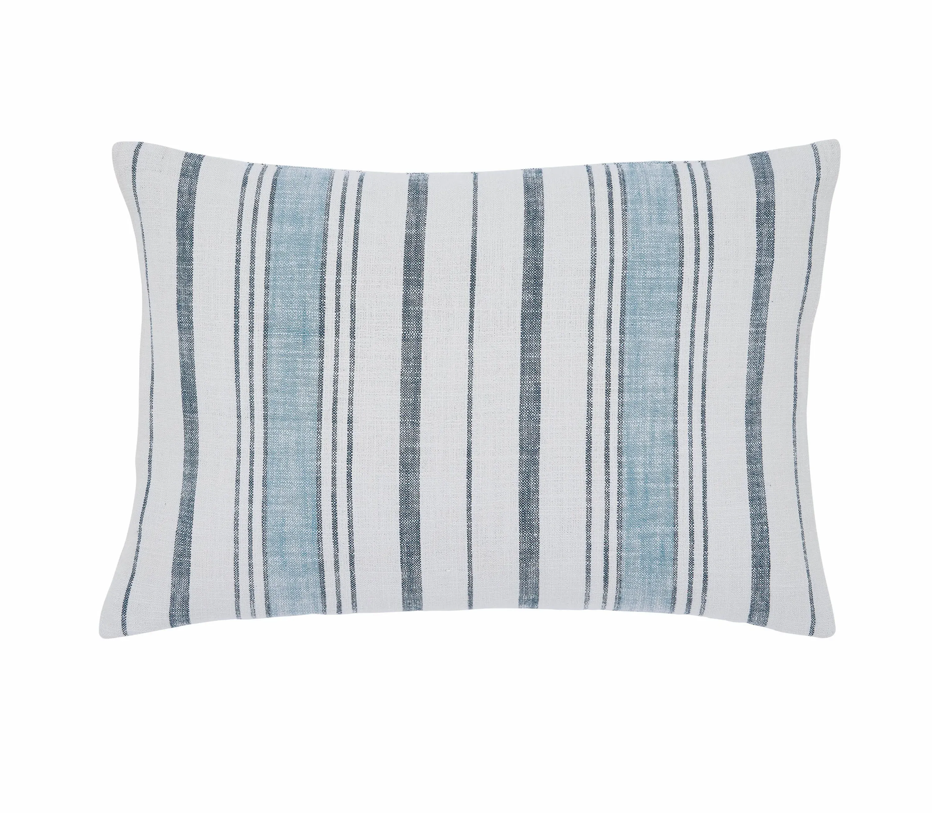 Rectangular Cushion Woven Stripe - Blue, Cotton image