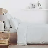 Single Duvet Cover 500 Thread Count - Grey, Cotton