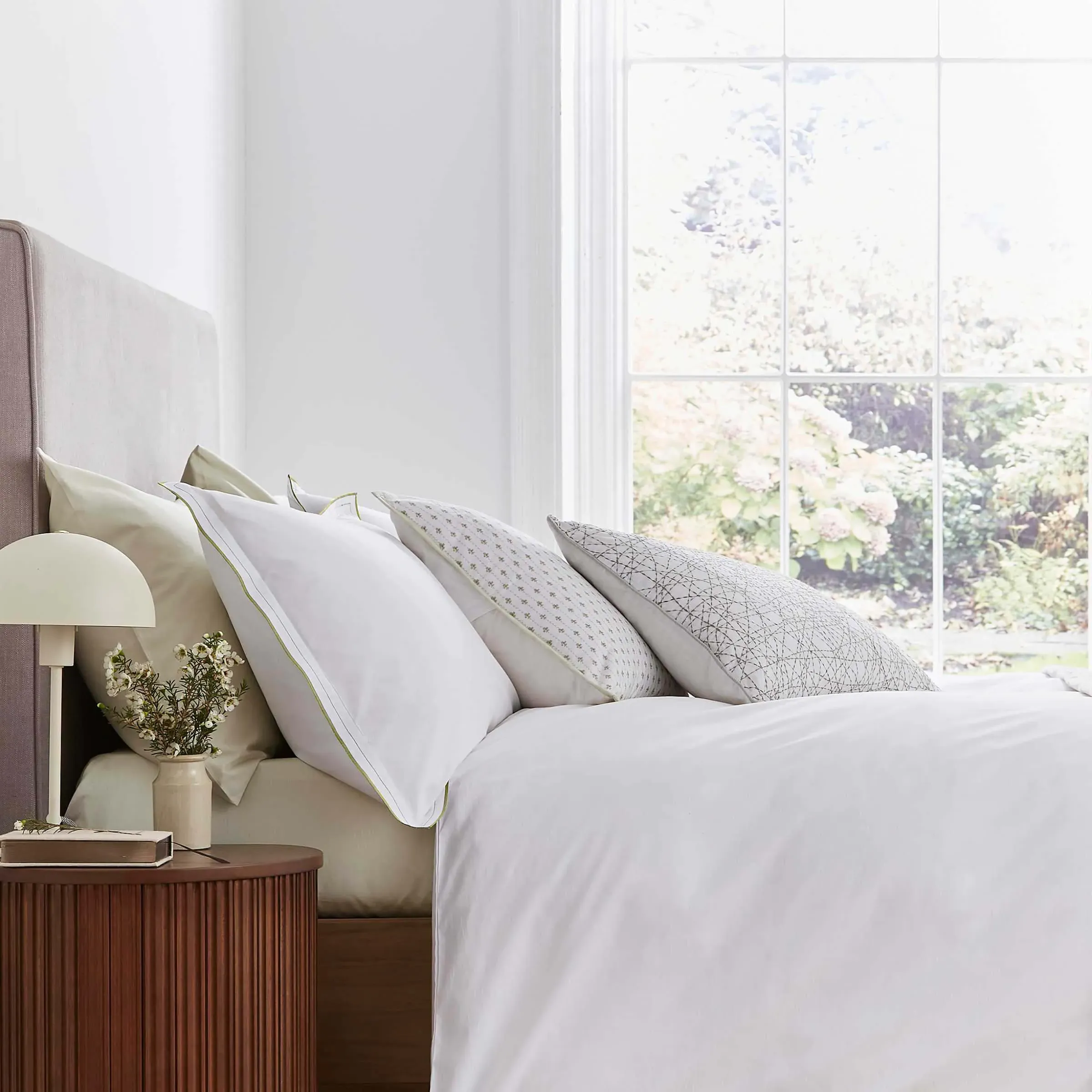 Single Duvet Cover - Mourne Green, Cotton image