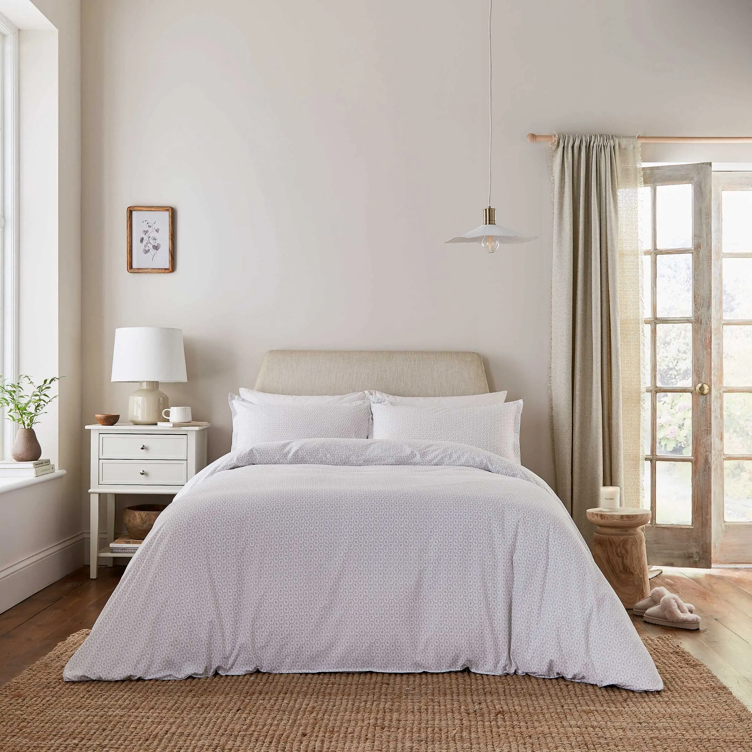 Single Duvet Cover Set - Linen, Cotton Percale