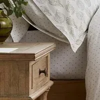 Single Fitted Sheet - Green, Cotton Percale