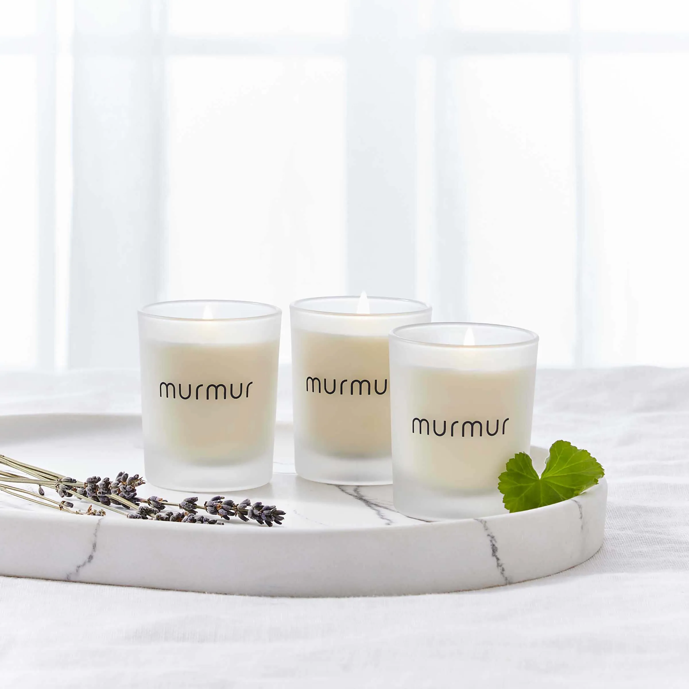 Sleep Votive Scented Candle 3 Pack - Lavender, Geranium & Tea Tree product