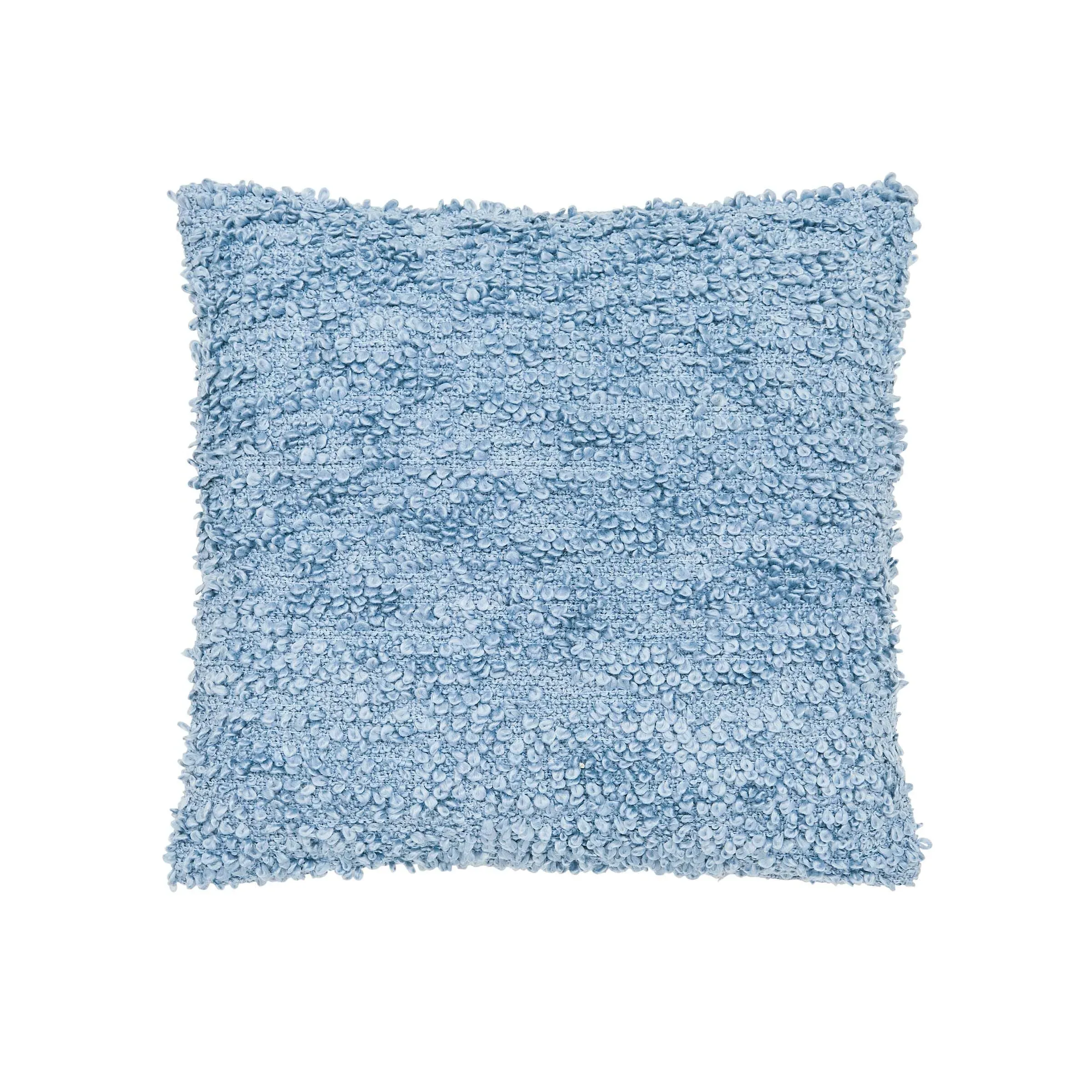 Square Cushion with Textured Weave - Blue image