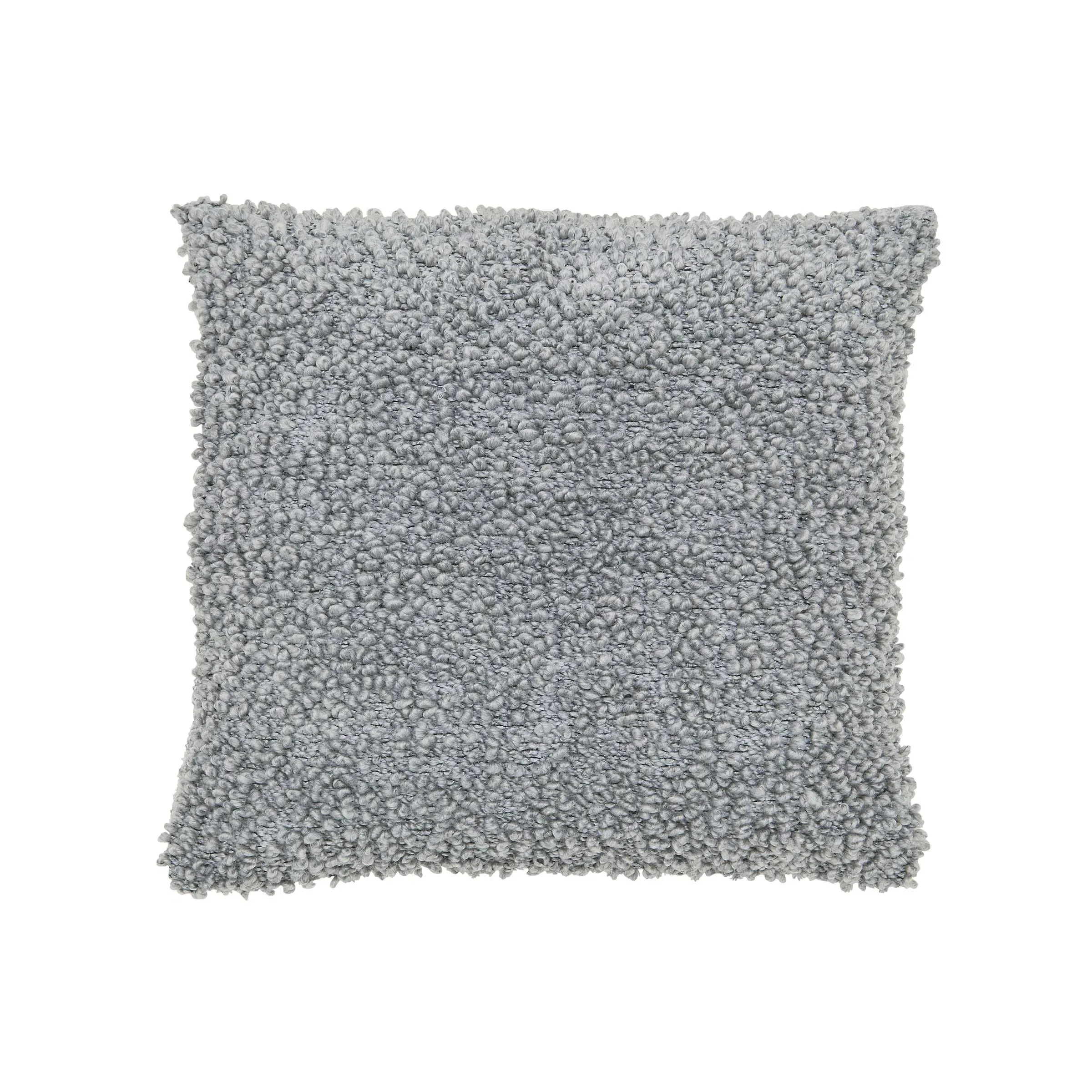 Square Cushion with Textured Weave - Storm Grey