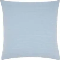 Square Pillowcase Matelasse Style - Blue, Cotton