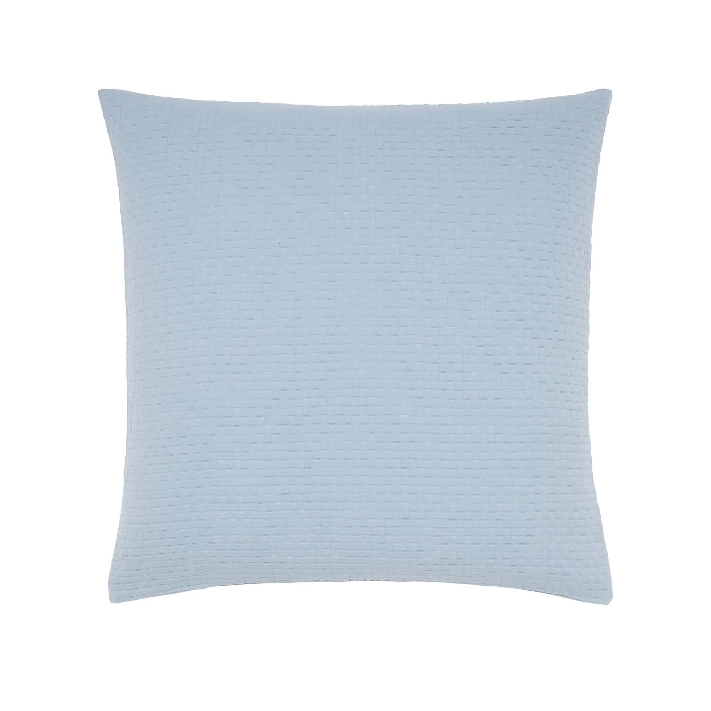 Square Pillowcase Matelasse Style - Blue, Cotton image