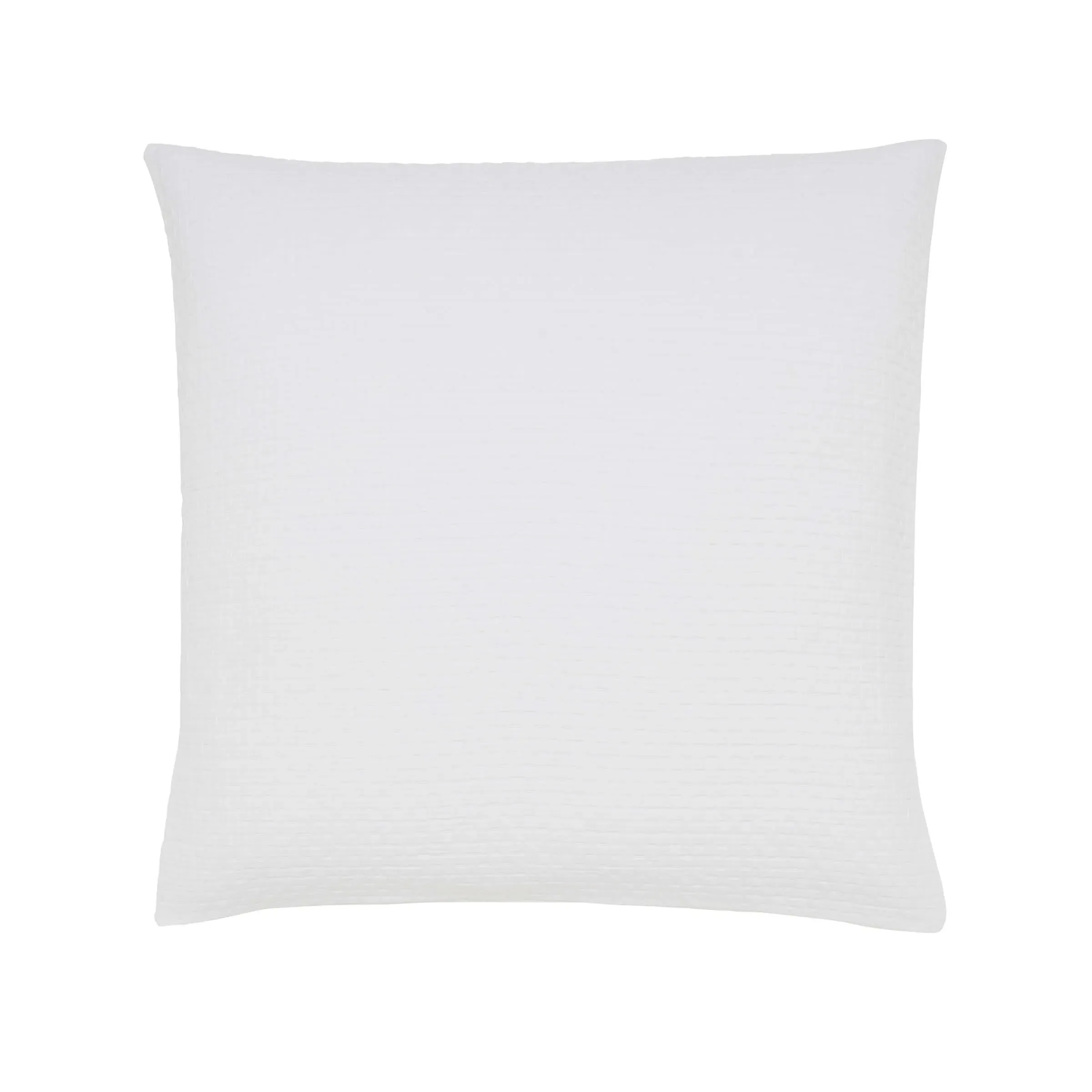 Square Pillowcase Matelasse Style - White, Cotton
