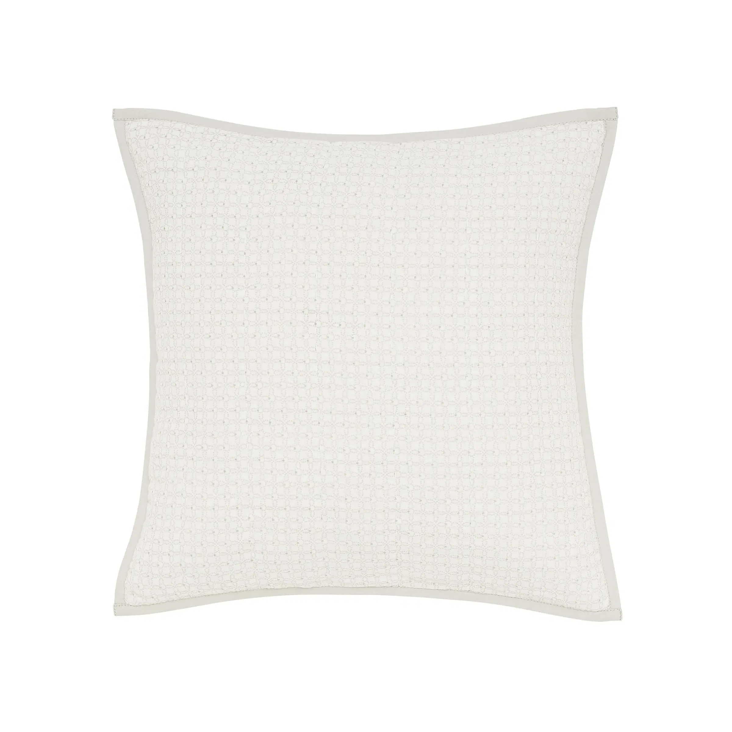 Square Quilted Cushion - Cloud Grey image