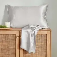 Standard Pillowcase - Cloud Grey, Mulberry Silk