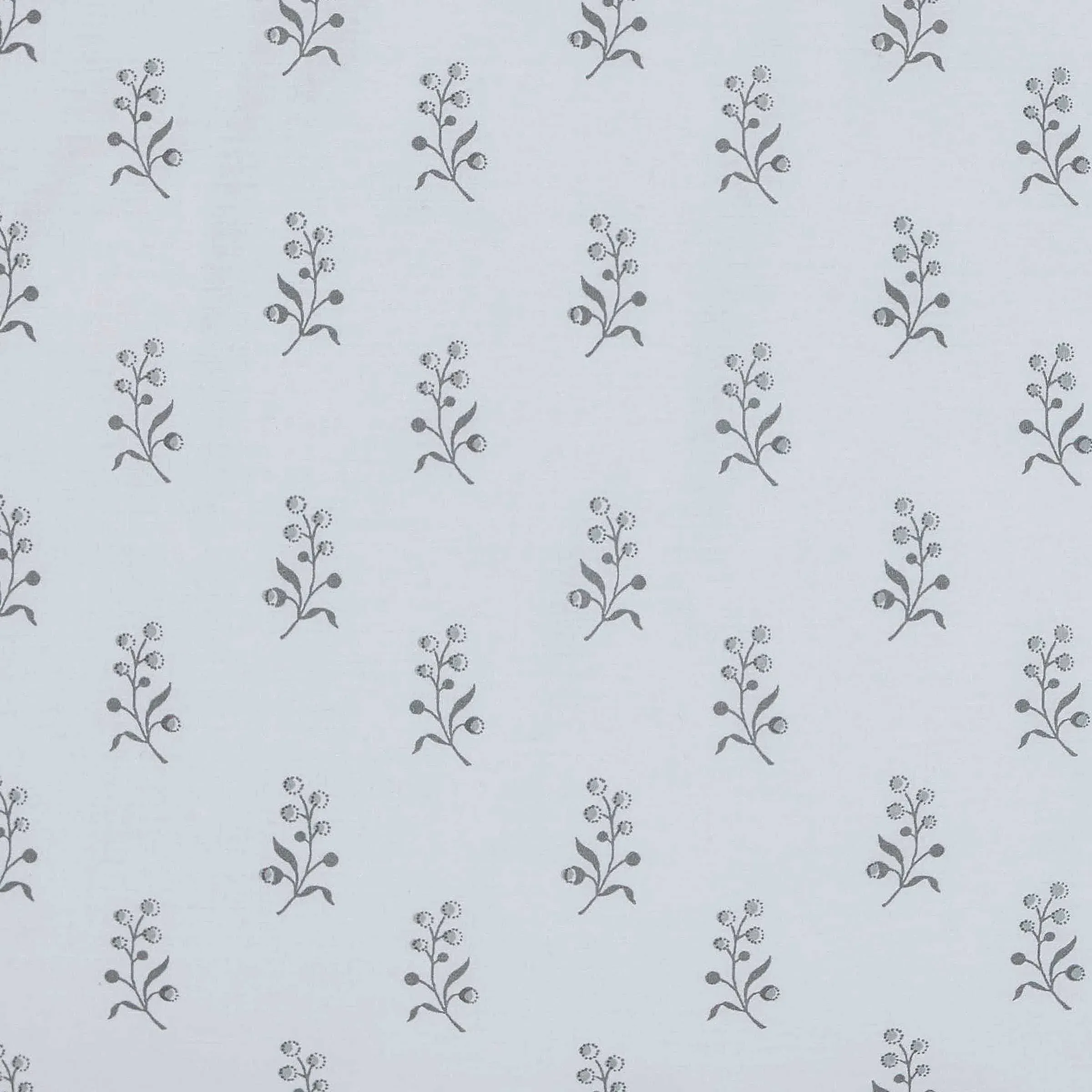 Standard Pillowcases with Stem Motif - Grey