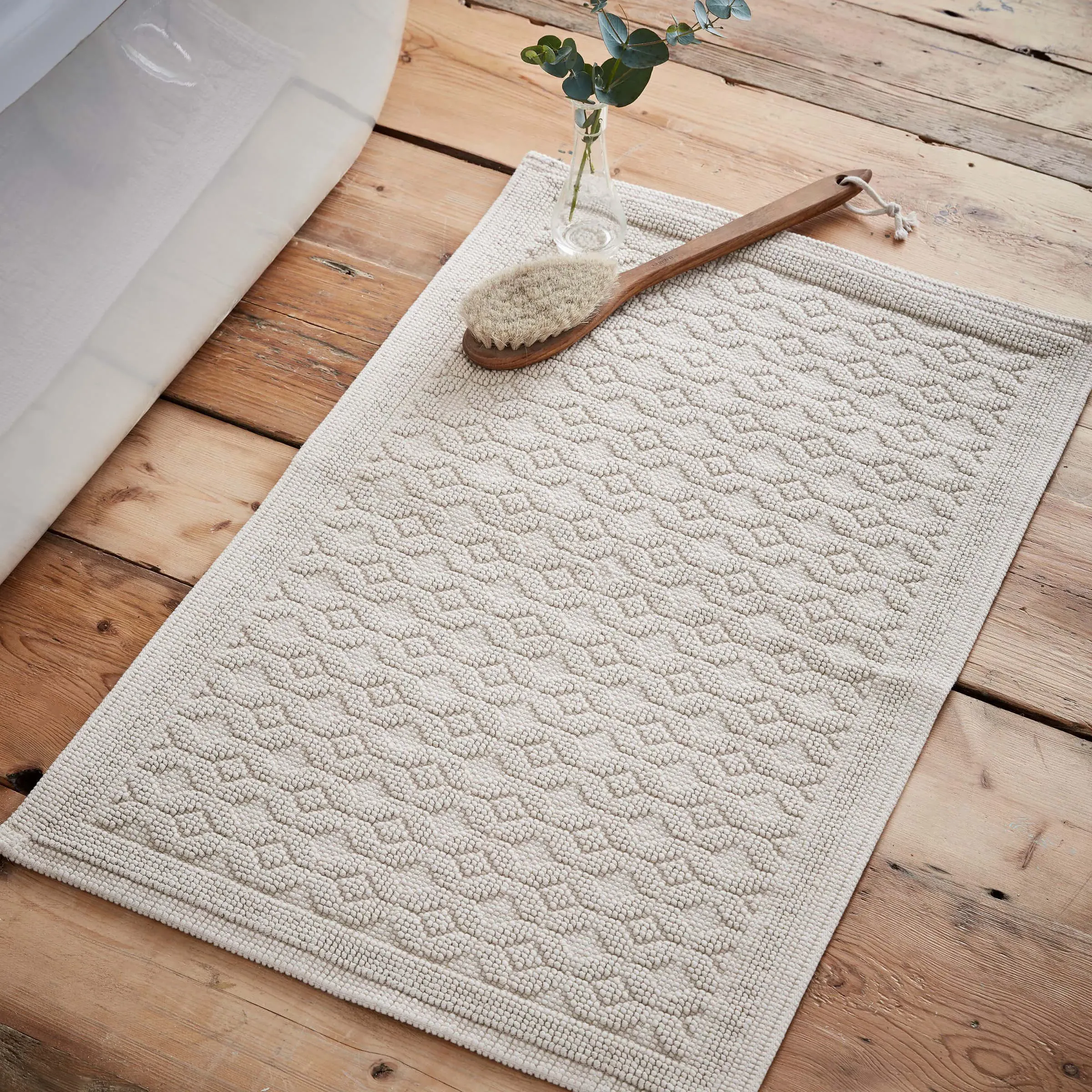 Stella Round Bath Mat - Ballintoy Blue, Cotton alternate view