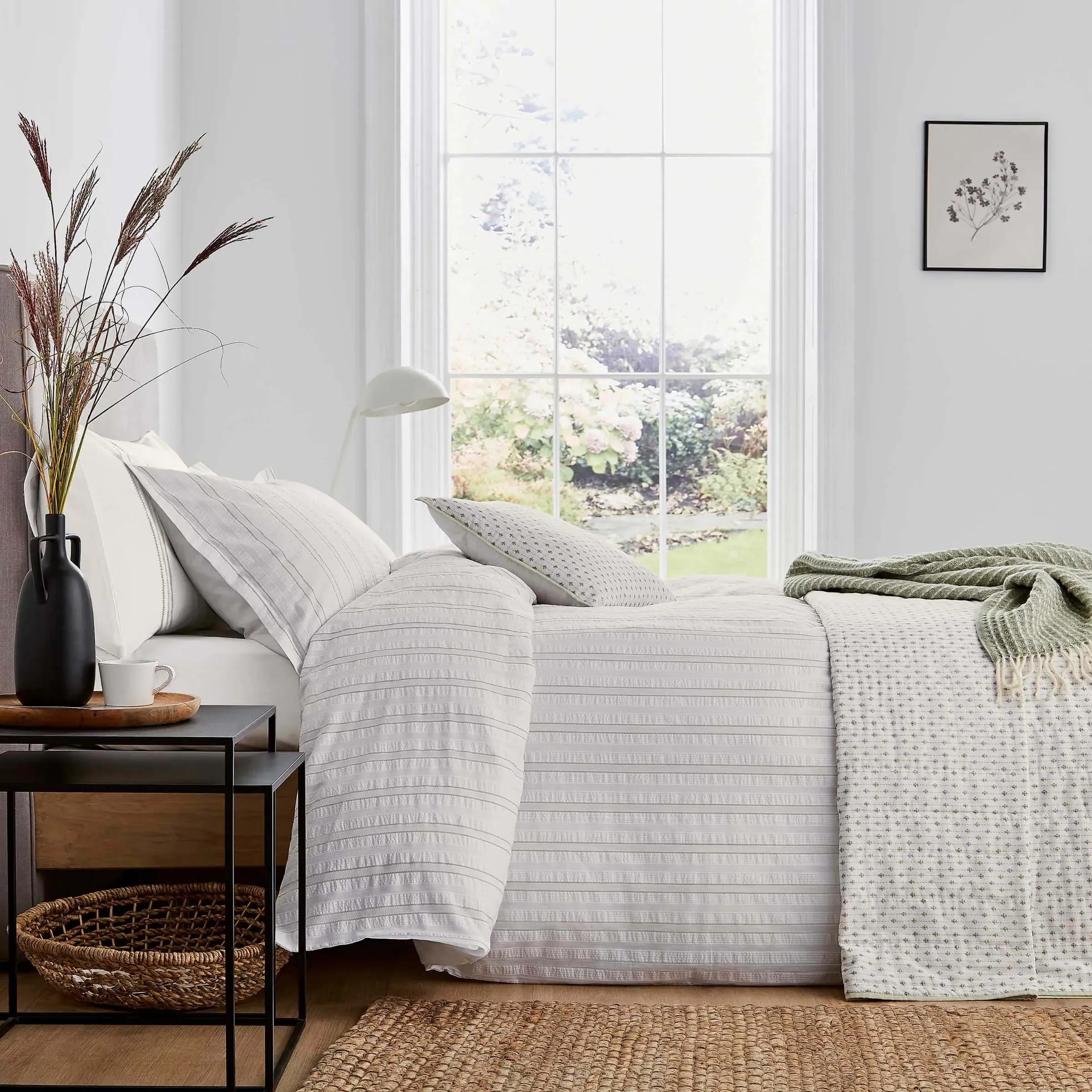 Super King Duvet Cover - Mourne Green, Cotton