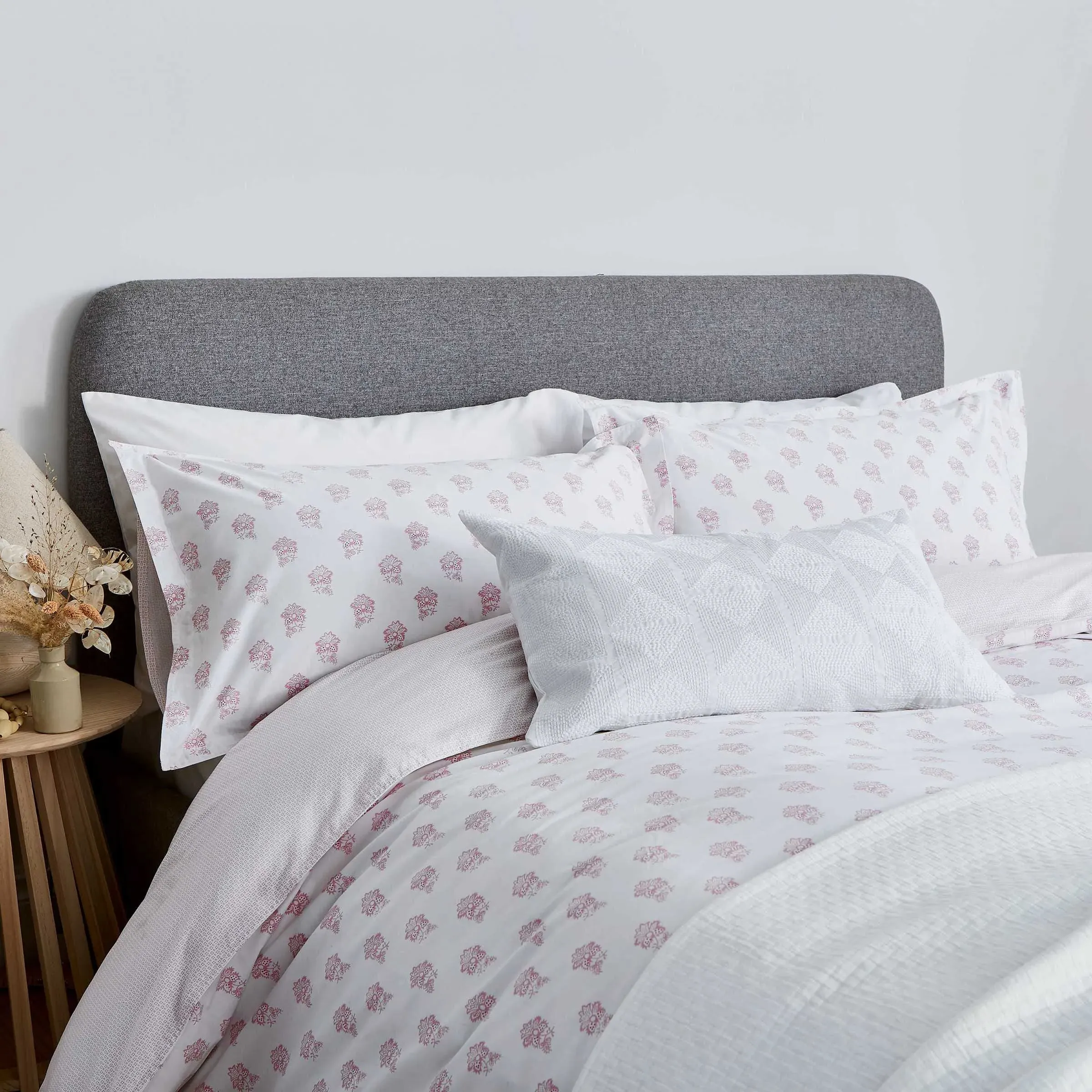 Super King Duvet Cover Set - Rose, Cotton