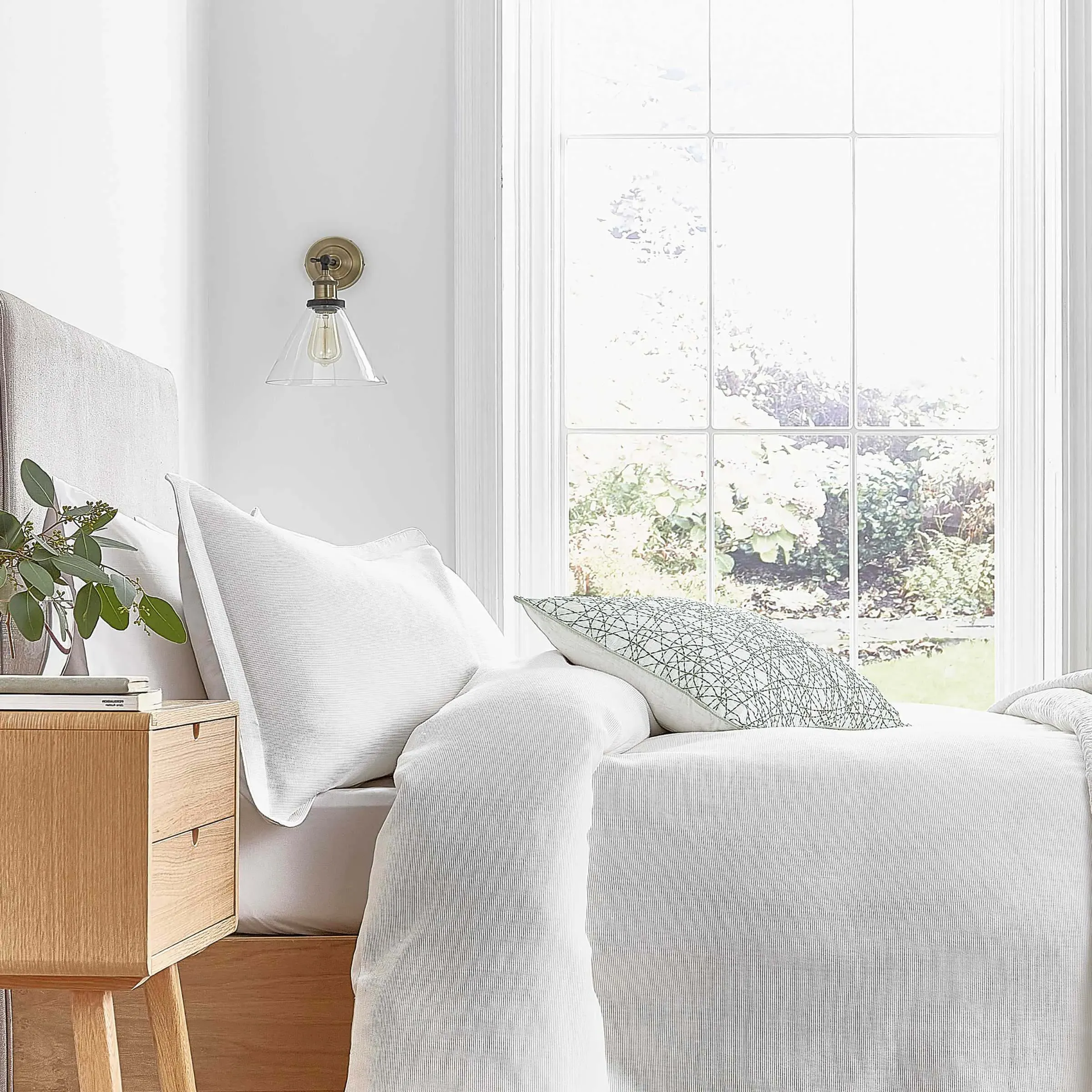 Super King Duvet Cover Waffle Weave - White, Cotton image