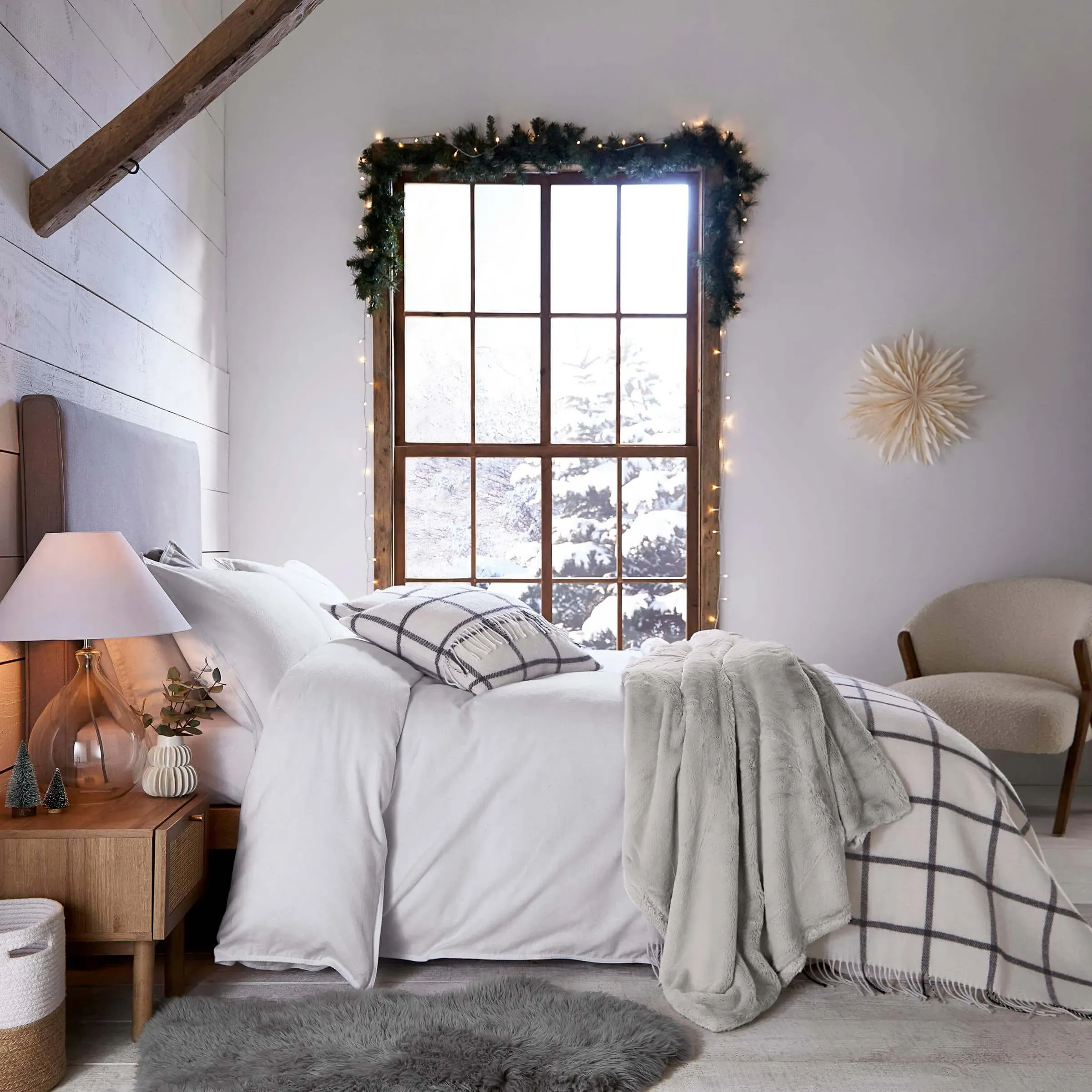 Super King Duvet Cover - White, Cotton