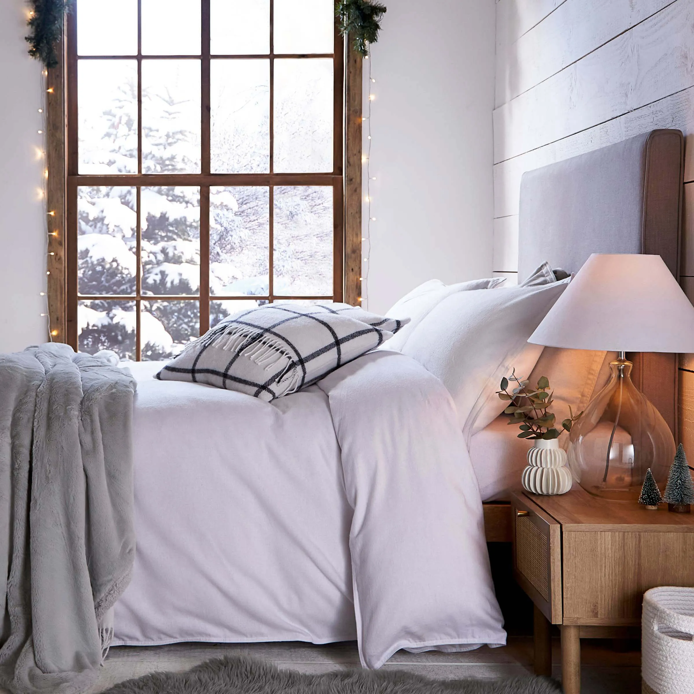 Super King Duvet Cover - White, Cotton