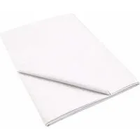 Super King Flat Sheet 1000 Thread Count - White, Cotton