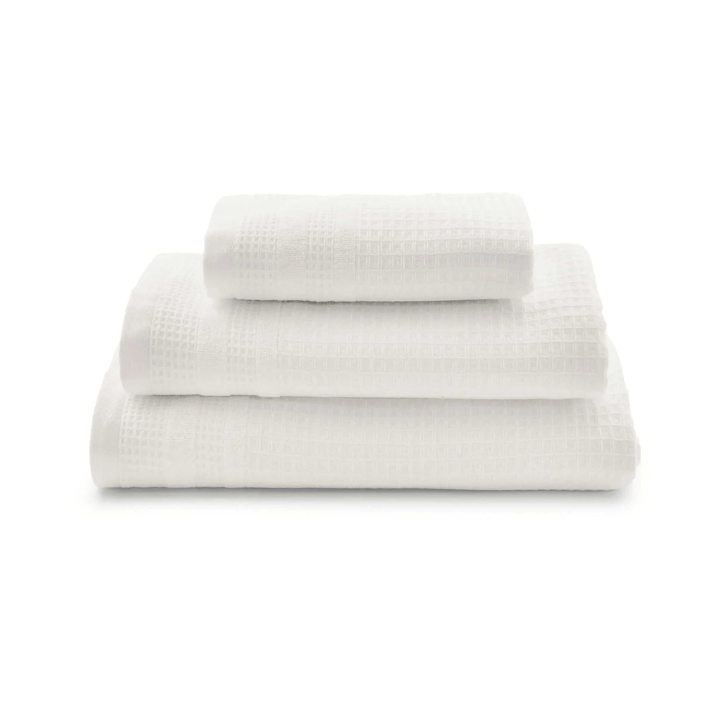 Waffle Bath Sheet - White, Cotton