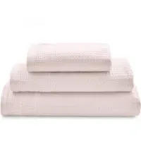 Waffle Bath Towel - Rose, Cotton
