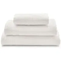 Waffle Hand Towel - White, Cotton
