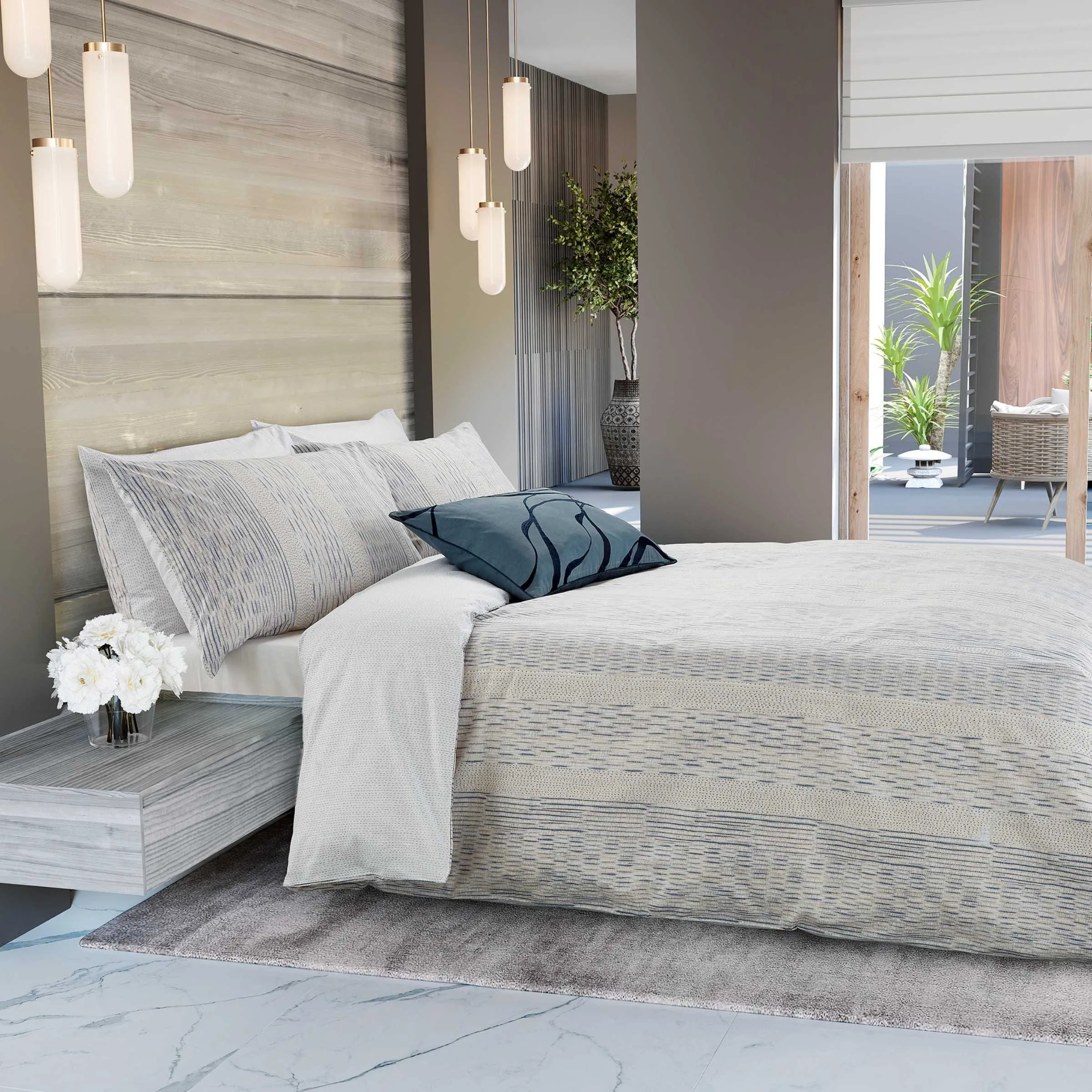 Double Duvet Cover Set - Surf, Bamboo