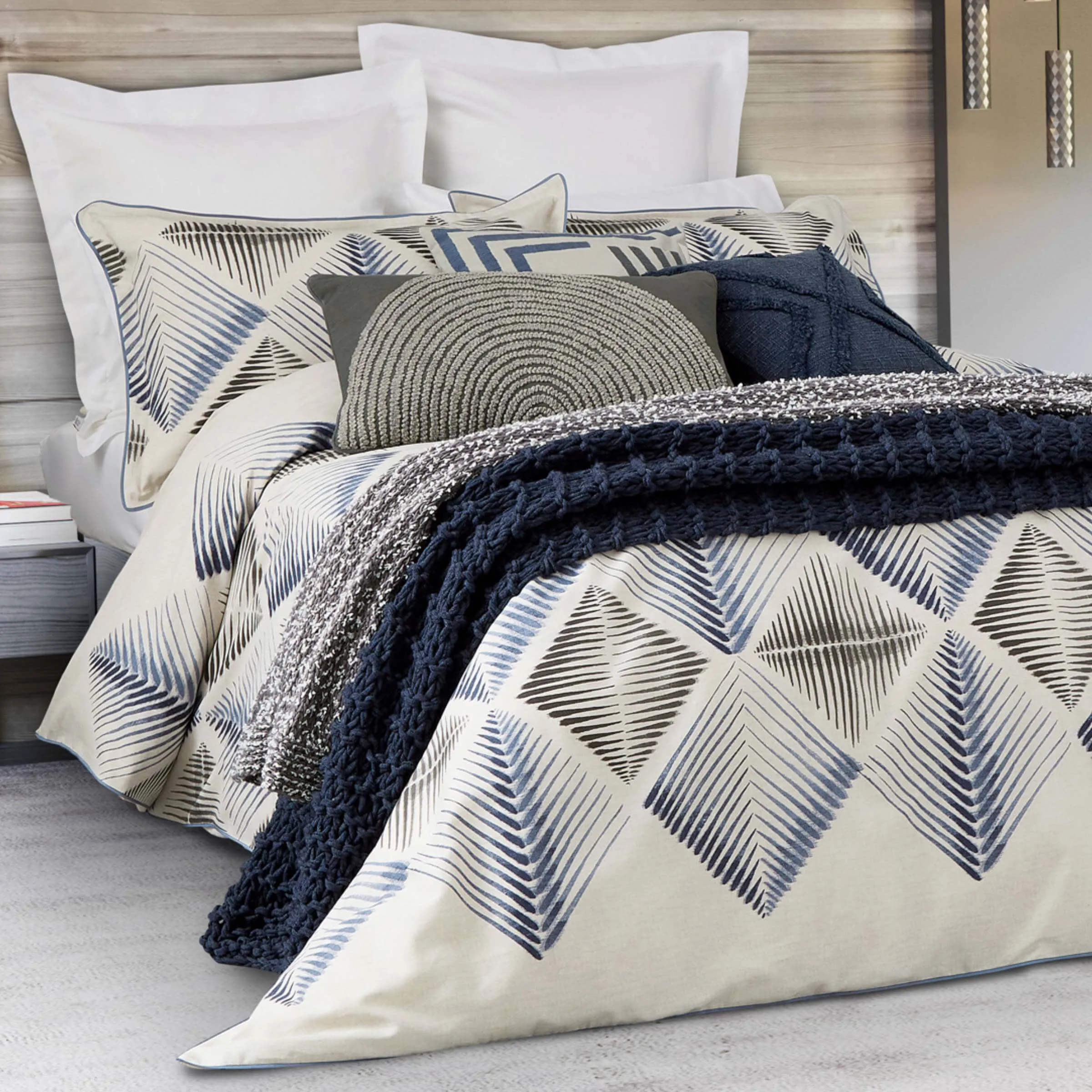 King Size Duvet Cover Set - Orion, Cotton Sateen