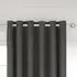 Lined Curtains with Eyelets - Charcoal, Polyester