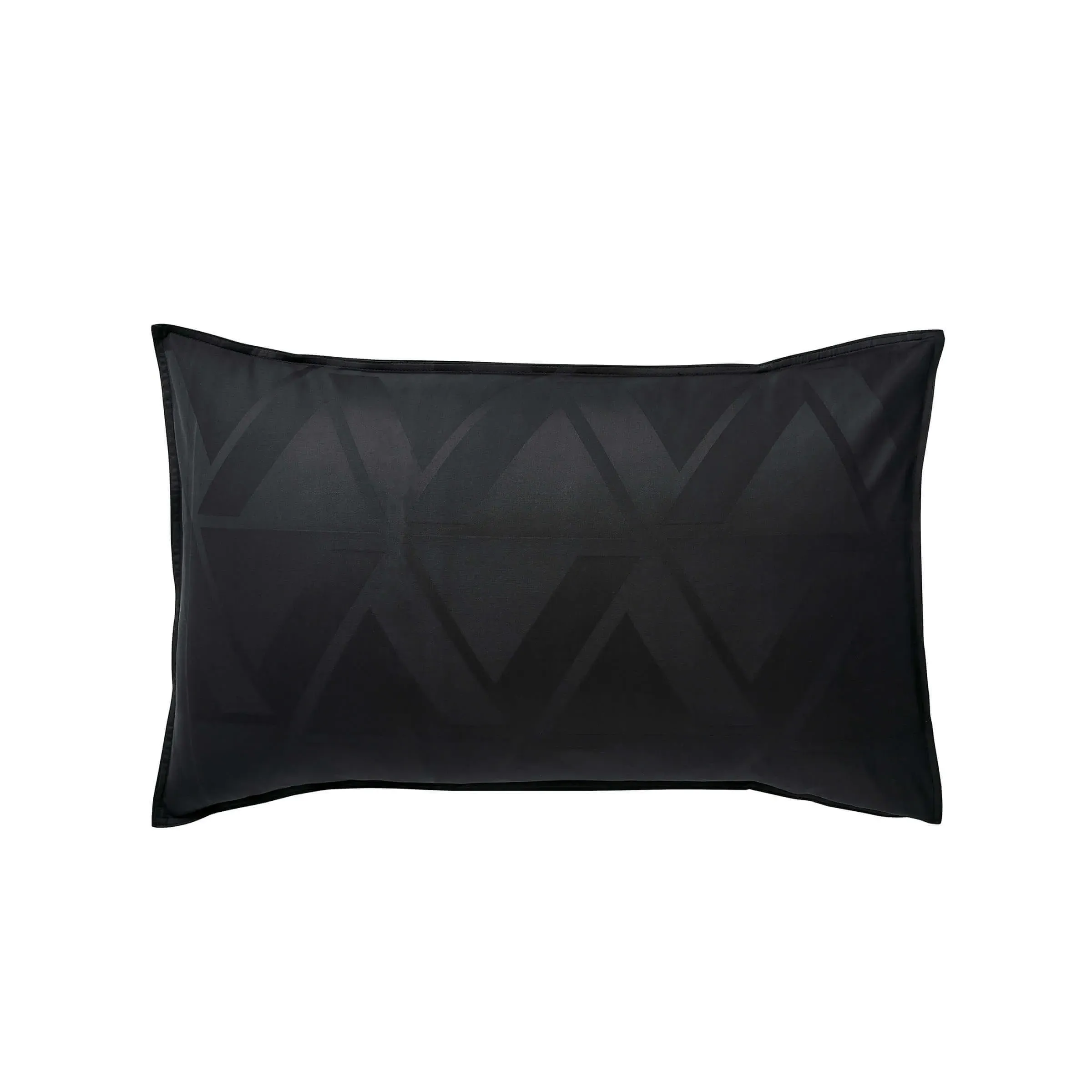 Standard Pillowcase Jacquard Weave - Black, Cotton image