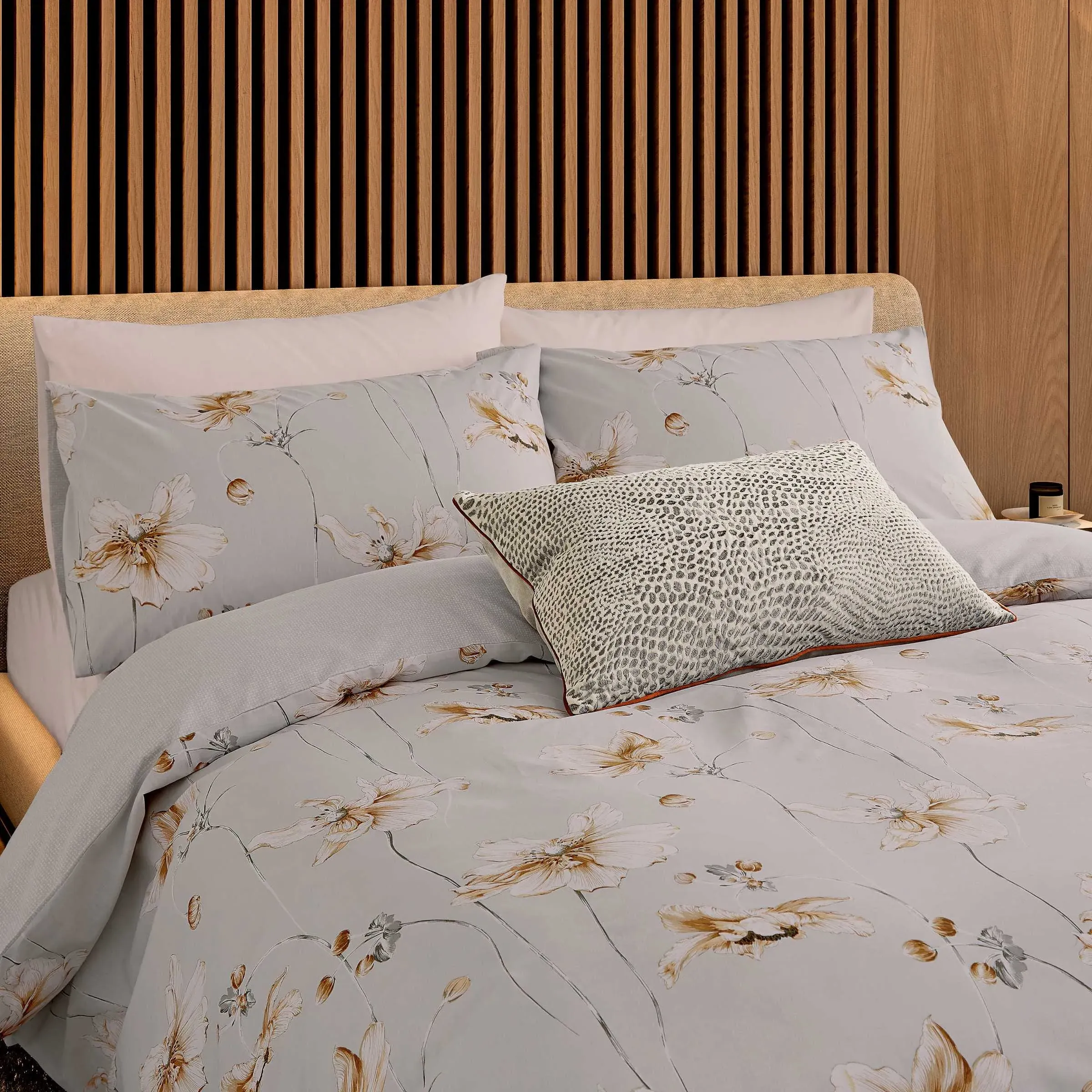 Super King Duvet Cover Set - Stone, Cotton image