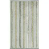 Bath Sheet with Stripe Pattern - Silver, Cotton