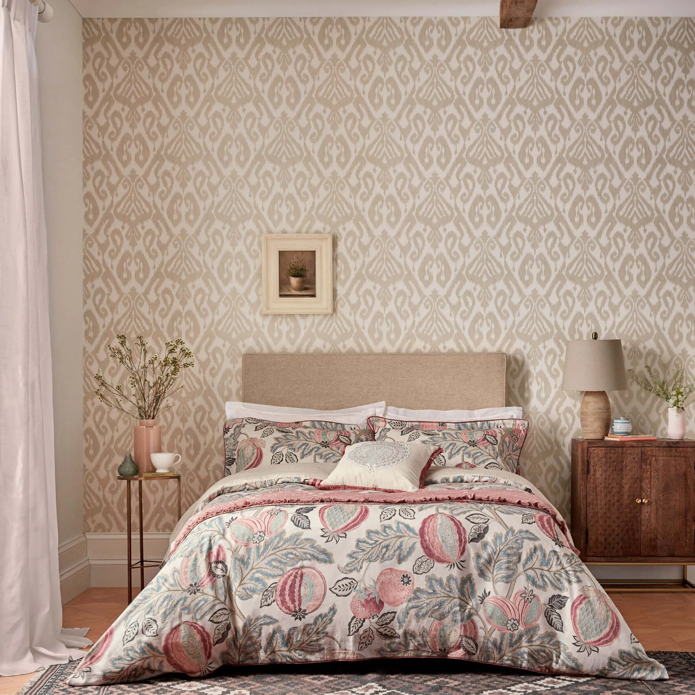 Double Duvet Cover Set - Blush, Cotton Sateen