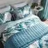 Double Duvet Cover Set - Eucalyptus, Cotton
